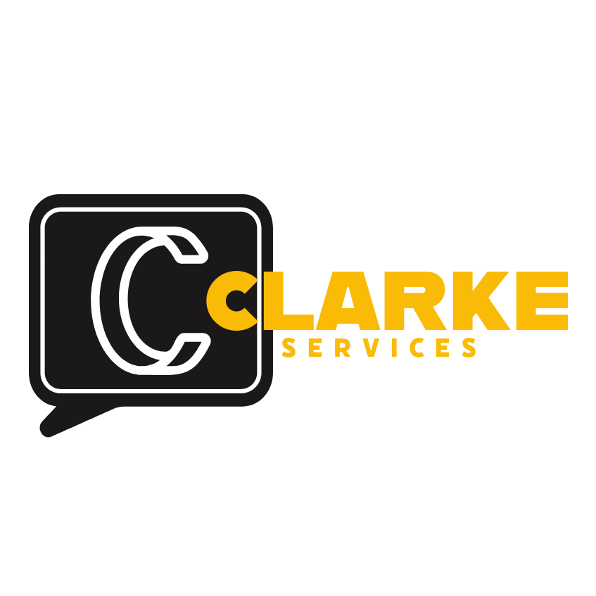C. Clarke Services logo, representing a creative agency specializing in digital marketing and media services.
